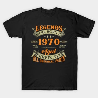 54th Birthday Legends Were Born In 1970 T-Shirt